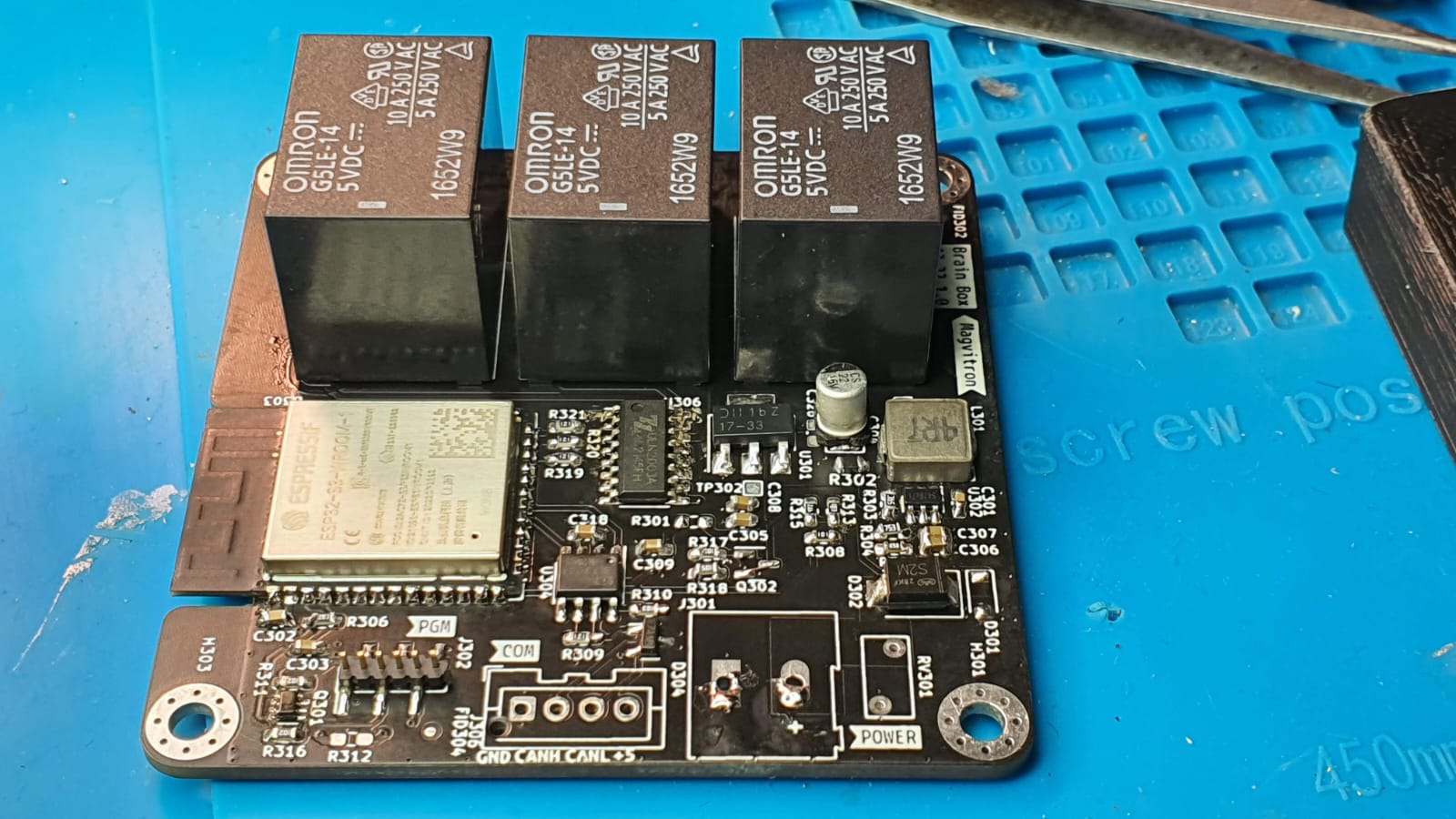 Detector custom PCB during validation